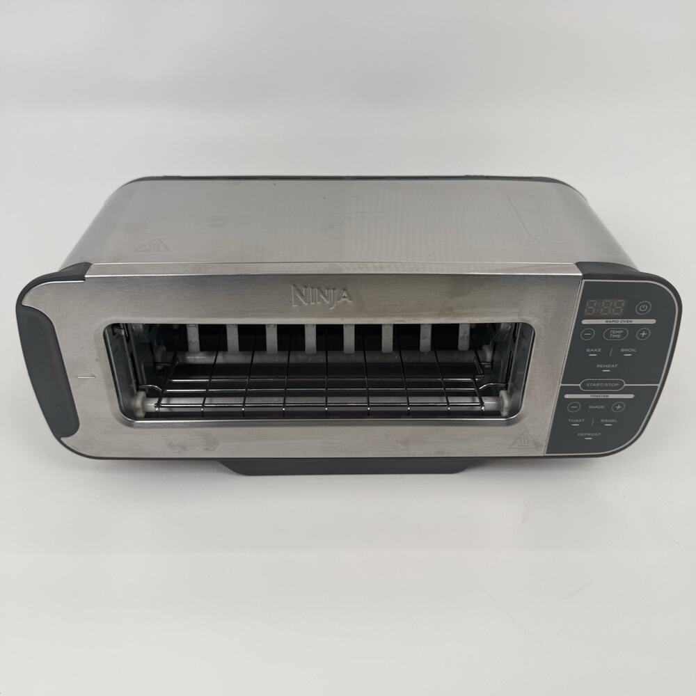 Ninja Foodi ST101 2-in-1 Flip Toaster & Rapid Oven - Tested Working (No Tray)